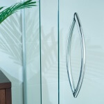 Semi-frameless  Shower Screen Optional Handle